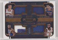 Kristaps Porzingis, Enes Kanter, Tim Hardaway Jr., Courtney Lee #/25