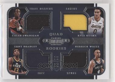 2017-18 Panini Dominion - Quad Rookies #7 - Caleb Swanigan, Kyle Kuzma, Tony Bradley, Derrick White /99