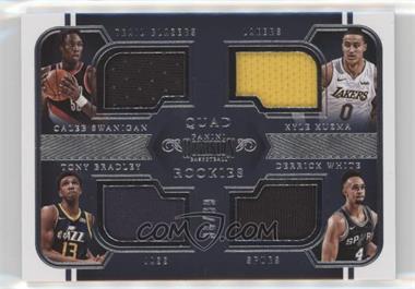 2017-18 Panini Dominion - Quad Rookies #7 - Caleb Swanigan, Kyle Kuzma, Tony Bradley, Derrick White /99