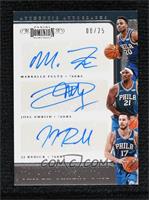 JJ Redick, Joel Embiid, Markelle Fultz #/25