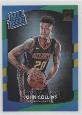 2017-18 Panini Donruss - [Base] - Holo Green and Yellow Laser #182 - Rated Rookies - John Collins