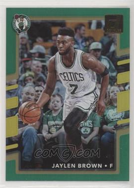 2017-18 Panini Donruss - [Base] - Holo Green and Yellow Laser #6 - Jaylen Brown