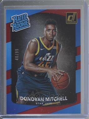 2017-18 Panini Donruss - [Base] - Holo Red Laser #188 - Rated Rookies - Donovan Mitchell /99