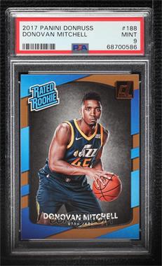 2017-18 Panini Donruss - [Base] #188 - Rated Rookies - Donovan Mitchell [PSA 9 MINT]