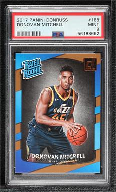 2017-18 Panini Donruss - [Base] #188 - Rated Rookies - Donovan Mitchell [PSA 9 MINT]