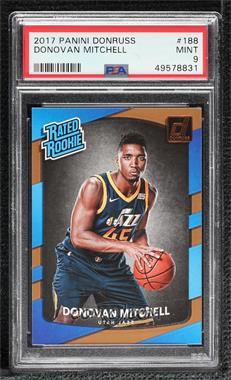 2017-18 Panini Donruss - [Base] #188 - Rated Rookies - Donovan Mitchell [PSA 9 MINT]