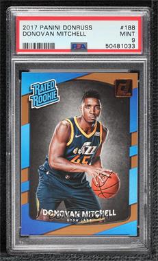 2017-18 Panini Donruss - [Base] #188 - Rated Rookies - Donovan Mitchell [PSA 9 MINT]