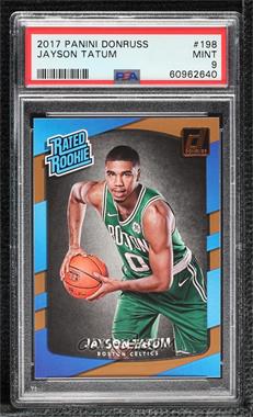 2017-18 Panini Donruss - [Base] #198 - Rated Rookies - Jayson Tatum [PSA 9 MINT]