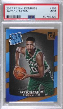 2017-18 Panini Donruss - [Base] #198 - Rated Rookies - Jayson Tatum [PSA 9 MINT]