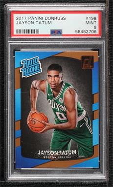 2017-18 Panini Donruss - [Base] #198 - Rated Rookies - Jayson Tatum [PSA 9 MINT]