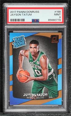 2017-18 Panini Donruss - [Base] #198 - Rated Rookies - Jayson Tatum [PSA 9 MINT]