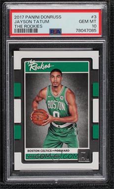 2017-18 Panini Donruss - The Rookies #3 - Jayson Tatum [PSA 10 GEM MT]