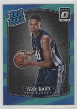 2017-18 Panini Donruss Optic - [Base] - Aqua Prizm #156 - Rated Rookie - Ivan Rabb /25