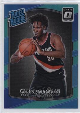 2017-18 Panini Donruss Optic - [Base] - Aqua Prizm #175 - Rated Rookie - Caleb Swanigan /25