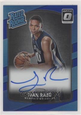 2017-18 Panini Donruss Optic - [Base] - Blue Prizm Signatures #156 - Rated Rookie - Ivan Rabb /49