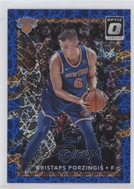 2017-18 Panini Donruss Optic - [Base] - Blue Velocity Prizm #98 - Kristaps Porzingis