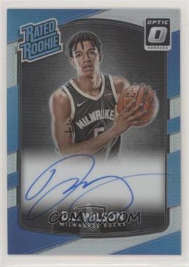 2017-18 Panini Donruss Optic - [Base] - Holo Silver Prizm Signatures #184 - Rated Rookie - D.J. Wilson