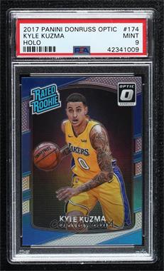 2017-18 Panini Donruss Optic - [Base] - Holo Silver Prizm #174 - Rated Rookie - Kyle Kuzma [PSA 9 MINT]