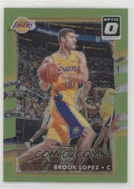 2017-18 Panini Donruss Optic - [Base] - Lime Green Prizm #68 - Brook Lopez /175