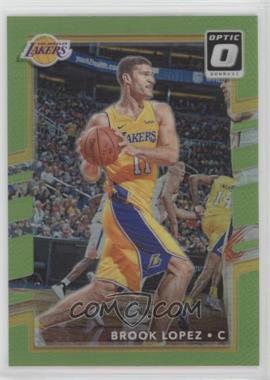 2017-18 Panini Donruss Optic - [Base] - Lime Green Prizm #68 - Brook Lopez /175