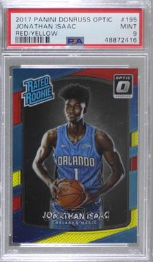 2017-18 Panini Donruss Optic - [Base] - Mega Box Red/Yellow #195 - Rated Rookie - Jonathan Isaac [PSA 9 MINT]