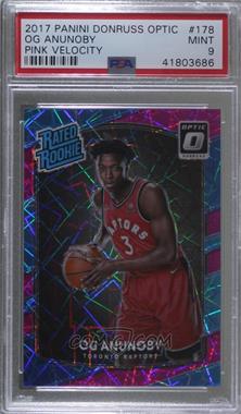 2017-18 Panini Donruss Optic - [Base] - Pink Velocity Prizm #178 - Rated Rookie - OG Anunoby /79 [PSA 9 MINT]