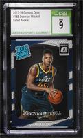 Rated Rookie - Donovan Mitchell [CSG 9 Mint]