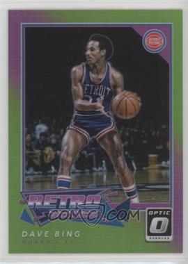 2017-18 Panini Donruss Optic - Retro Series - Lime Green Prizm #16 - Dave Bing /175