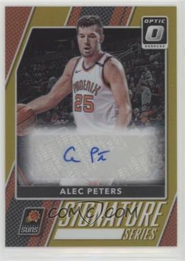 2017-18 Panini Donruss Optic - Signature Series - Gold Prizm #2 - Alec Peters /10