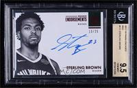 Rookie Endorsements - Sterling Brown [BGS 9.5 GEM MINT] #/25