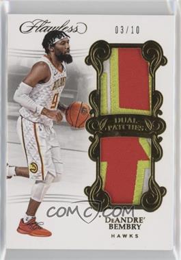 2017-18 Panini Flawless - Dual Patches - Gold #DP-DBM - DeAndre' Bembry /10