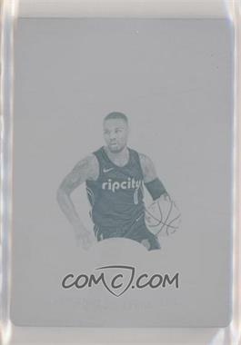 2017-18 Panini Flawless - Flawless Autographs - Printing Plate Cyan #FA-DL - Damian Lillard /1