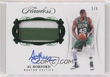 2017-18 Panini Flawless - Horizontal Patch Autographs - Green #HP-AH - Al Horford /5