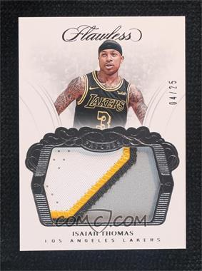 2017-18 Panini Flawless - Patches #P-ITM - Isaiah Thomas /25