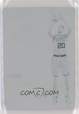 2017-18 Panini Flawless - Vertical Patch Autographs - Printing Plate Cyan #VP-GH - Gordon Hayward /1