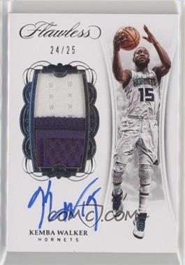 2017-18 Panini Flawless - Vertical Patch Autographs #VP-KW - Kemba Walker /25