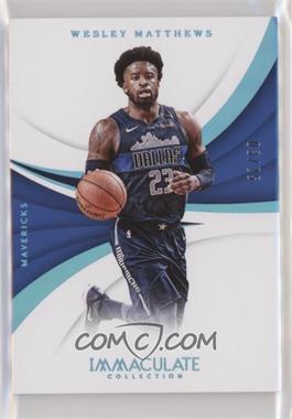 2017-18 Panini Immaculate Collection - [Base] - Blue #54 - Wesley Matthews /25