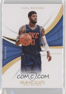 2017-18 Panini Immaculate Collection - [Base] - Gold #85 - Paul George /10