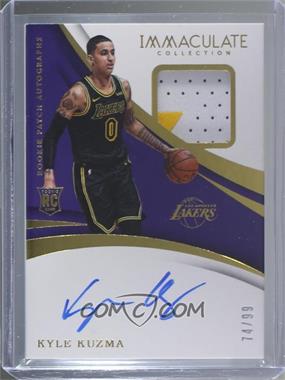 2017-18 Panini Immaculate Collection - [Base] #117 - Rookie Patch Autographs - Kyle Kuzma /99 [EX to NM]