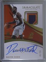 Rookie Patch Autographs - Davon Reed #/99