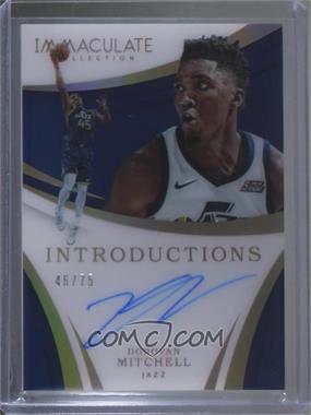 2017-18 Panini Immaculate Collection - Immaculate Introductions #II-DML - Donovan Mitchell /75