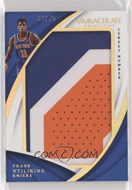 2017-18 Panini Immaculate Collection - Jumbo Patches - Jersey Number #JP-FNK - Frank Ntilikina /75