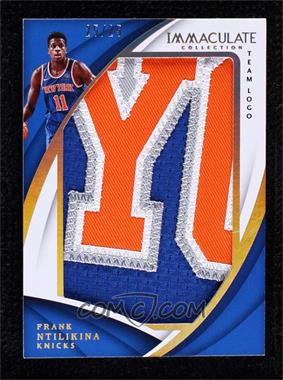 2017-18 Panini Immaculate Collection - Jumbo Patches - Team Logo Gold #JP-FNK - Frank Ntilikina /25