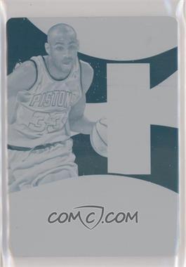 2017-18 Panini Immaculate Collection - Logoman Autographs - Printing Plate Cyan #LA-GHL - Grant Hill /1