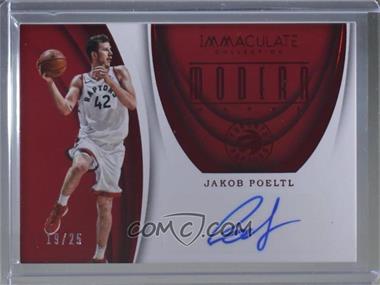 2017-18 Panini Immaculate Collection - Modern Marks - Red #MK-JPT - Jakob Poeltl /25