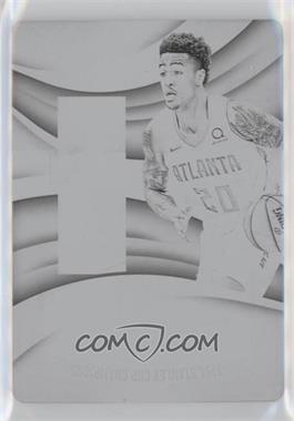 2017-18 Panini Immaculate Collection - Rookie Logoman Autographs - Printing Plate Black #124 - John Collins /1