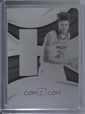 2017-18 Panini Immaculate Collection - Rookie Logoman Autographs - Printing Plate Black #132 - Justin Patton /1
