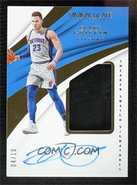 2017-18 Panini Immaculate Collection - Sneaker Swatch Signatures Jumbo #SJ-BGF - Blake Griffin /10