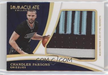 2017-18 Panini Immaculate Collection - Special Event Materials - Gold #SE-CPS - Chandler Parsons /10