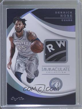 2017-18 Panini Immaculate Collection - Swatches - Platinum #SW-DRS - Derrick Rose /1 [EX to NM]
